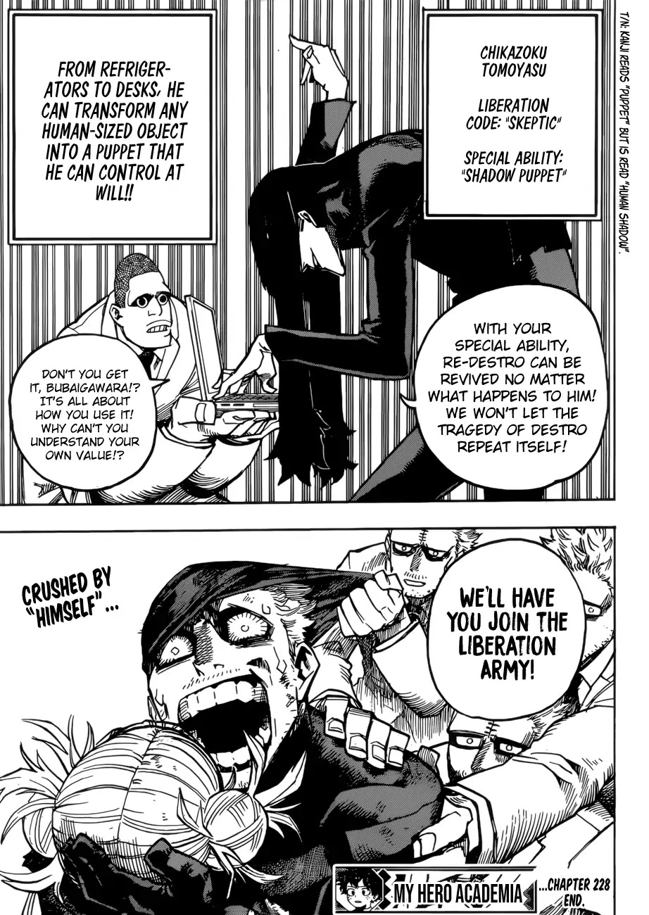 Boku No Hero Academia Chapter 228 page 14 - 