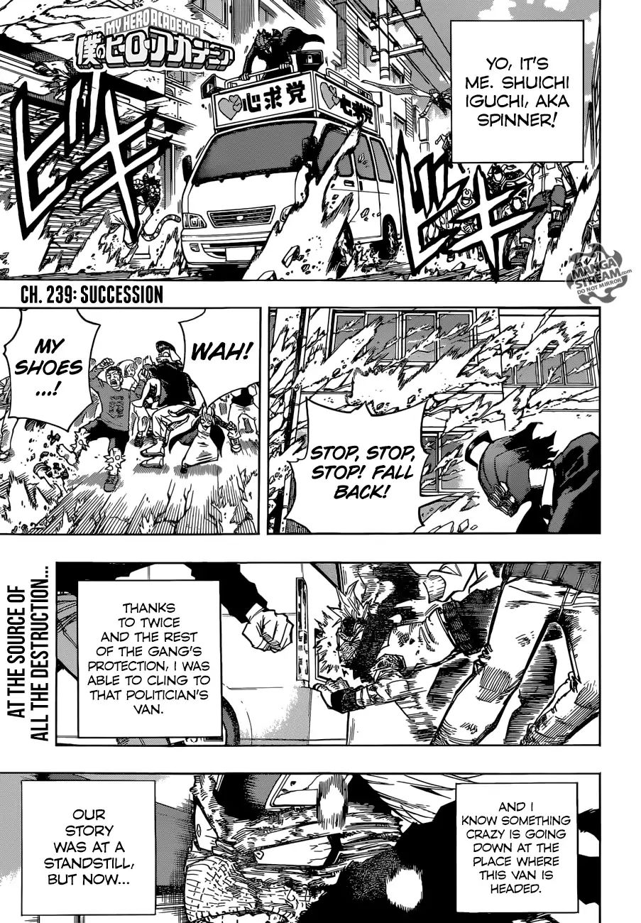 Boku No Hero Academia Chapter 239 page 1 - 