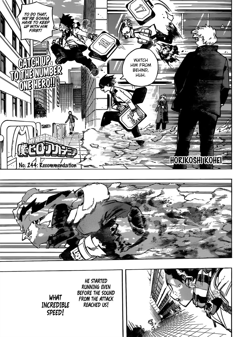 Boku No Hero Academia Chapter 244 page 1 - 