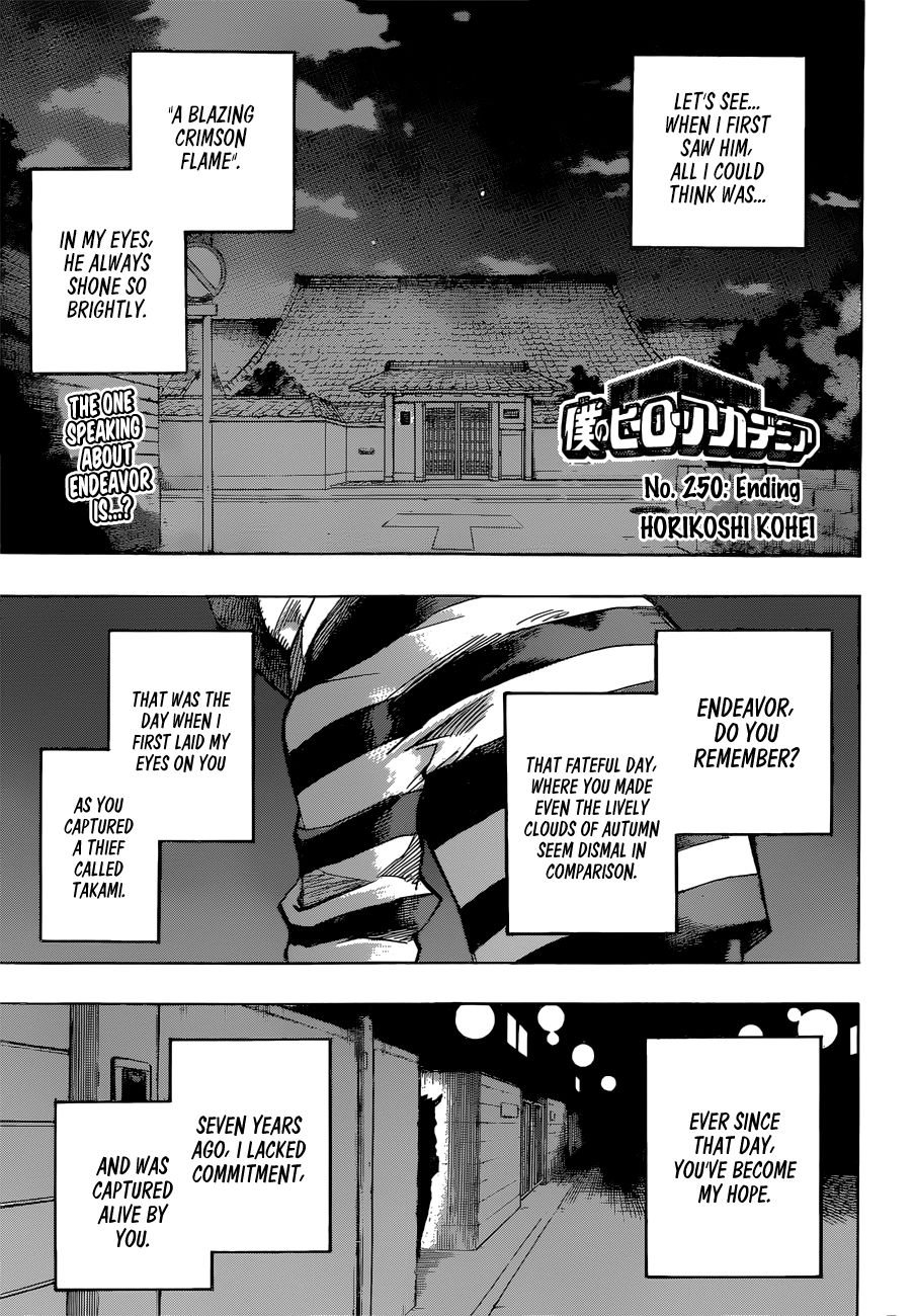 Boku No Hero Academia Chapter 250 page 1 - 