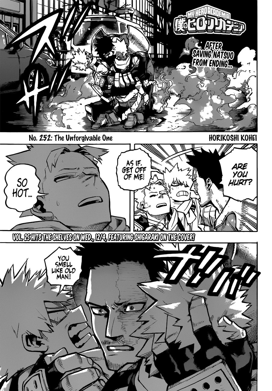Boku No Hero Academia Chapter 252 page 1 - 