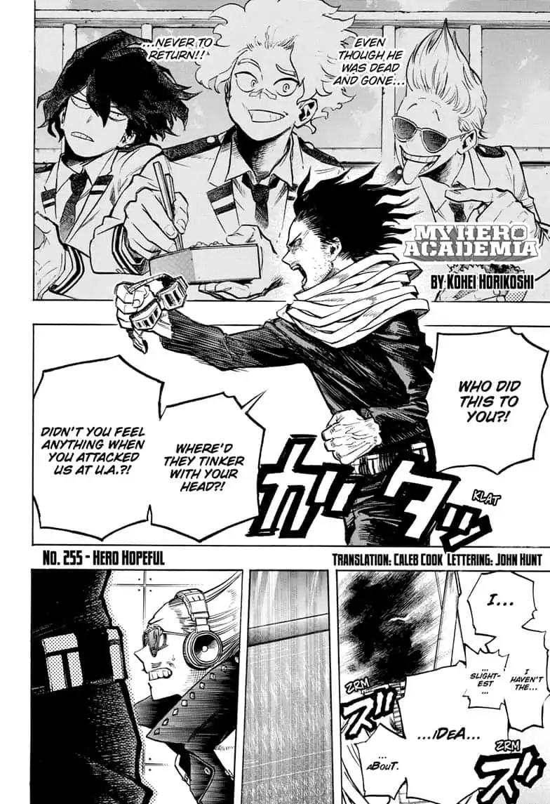 Boku No Hero Academia Chapter 255 page 2 - 