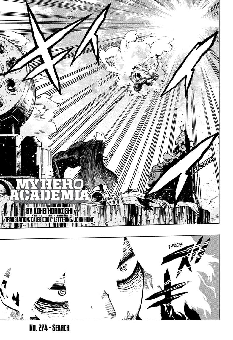 Boku No Hero Academia Chapter 274 page 1 - 