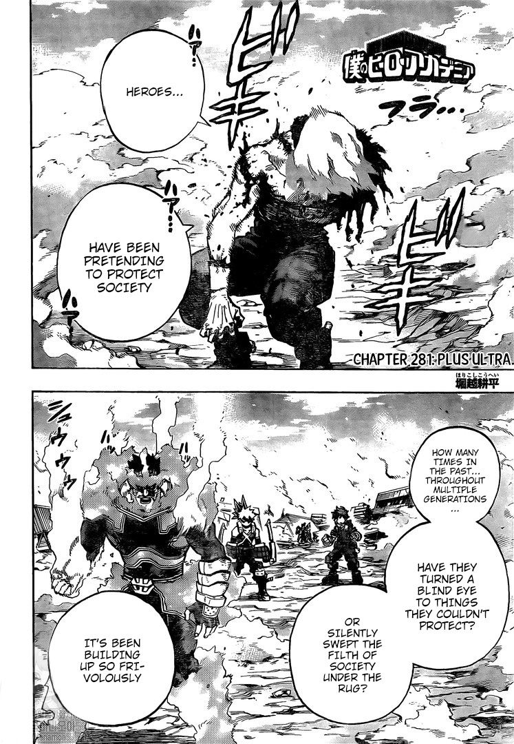 Boku No Hero Academia Chapter 281 page 2 - 