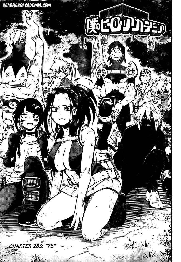Boku No Hero Academia Chapter 283 page 1 - 