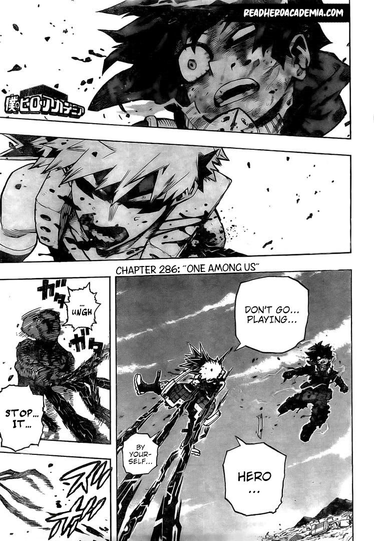 Boku No Hero Academia Chapter 286 page 1 - 