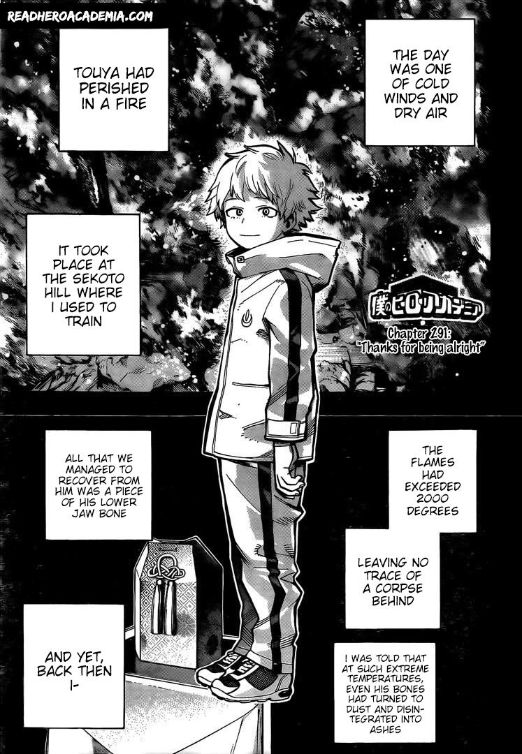 Boku No Hero Academia Chapter 291 page 1 - 