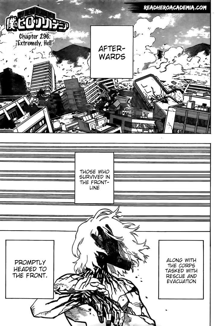 Boku No Hero Academia Chapter 296 page 1 - 