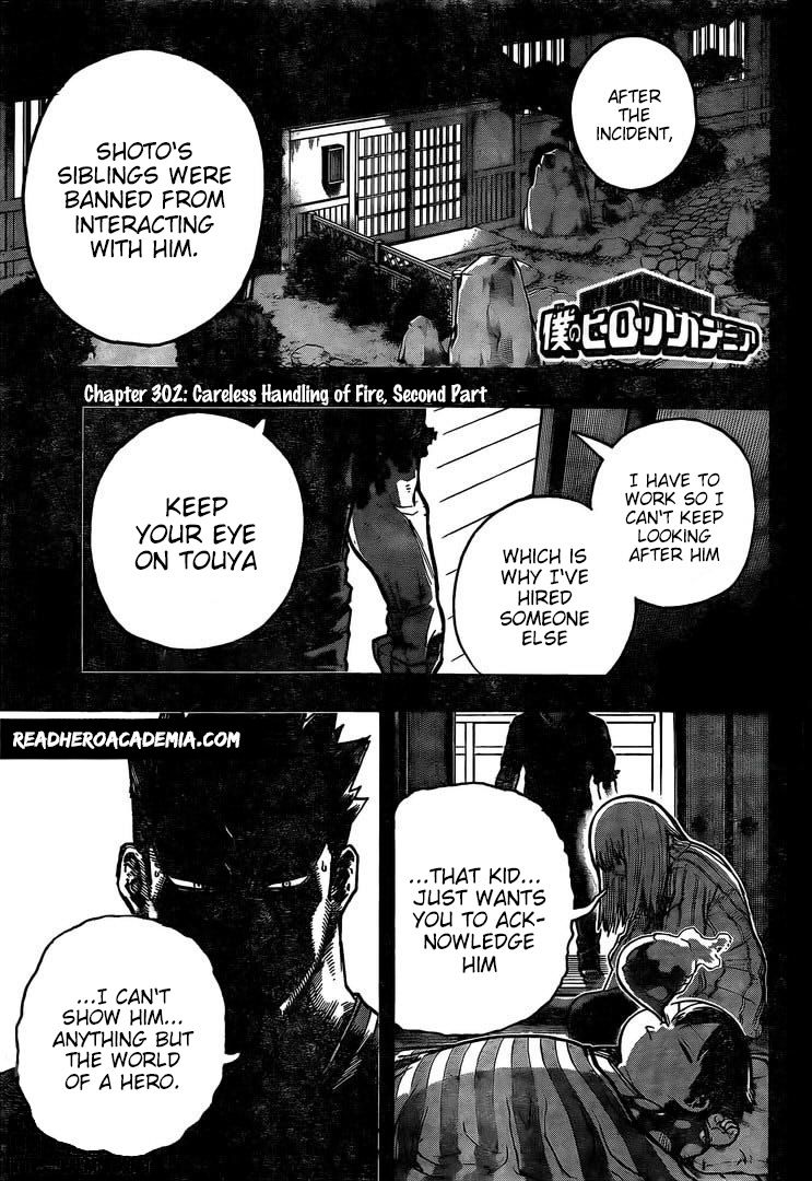 Boku No Hero Academia Chapter 302 page 1 - 