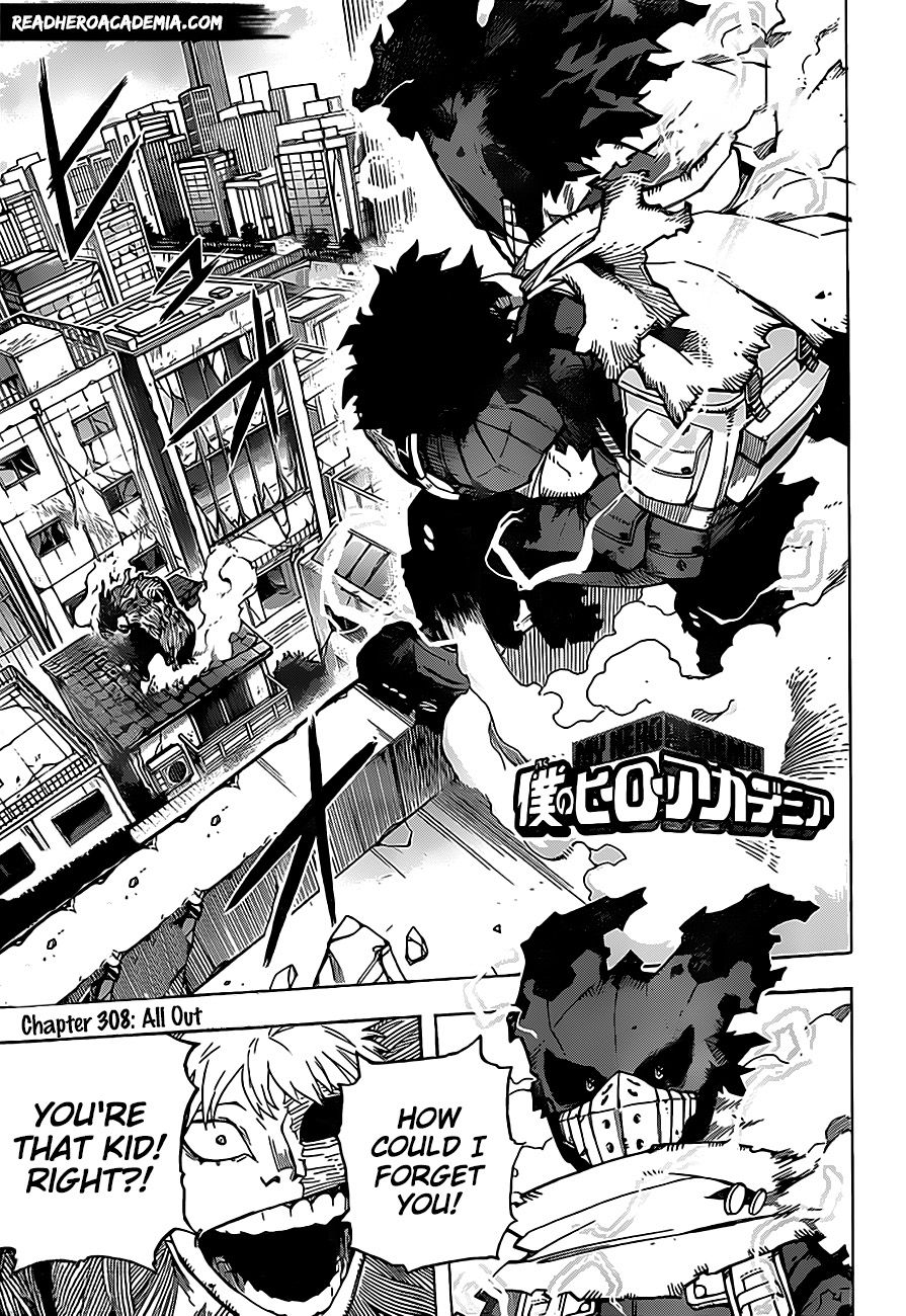 Boku No Hero Academia Chapter 308 page 1 - 