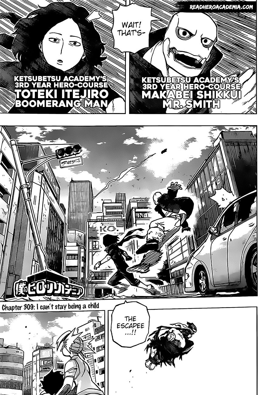 Boku No Hero Academia Chapter 309 page 1 - 