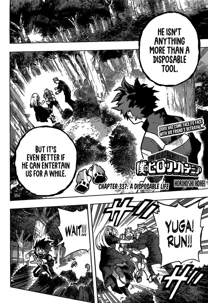 Boku No Hero Academia Chapter 337 page 3 - 