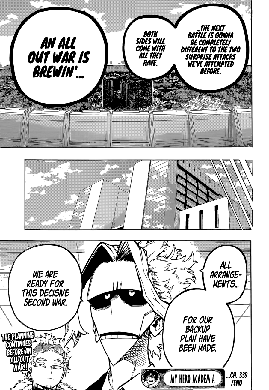 Boku No Hero Academia Chapter 339 page 17 - 