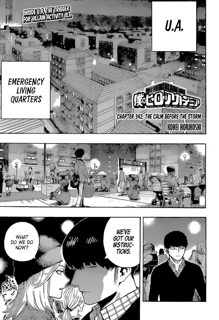 Boku No Hero Academia Chapter 342 page 1 - 