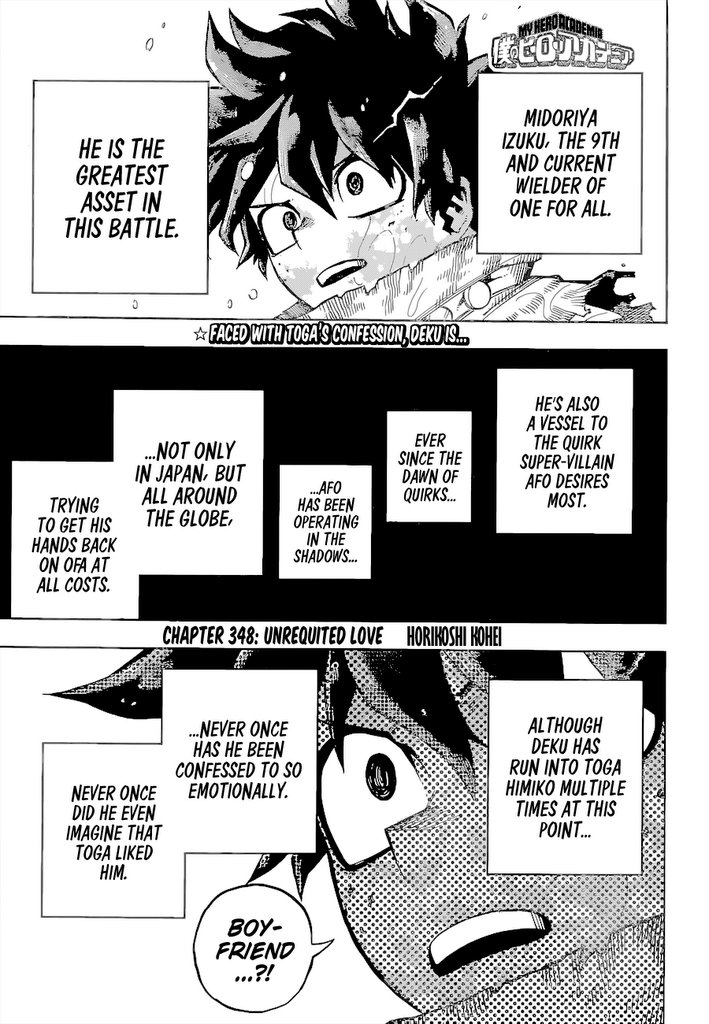 Boku No Hero Academia Chapter 348 page 2 - 