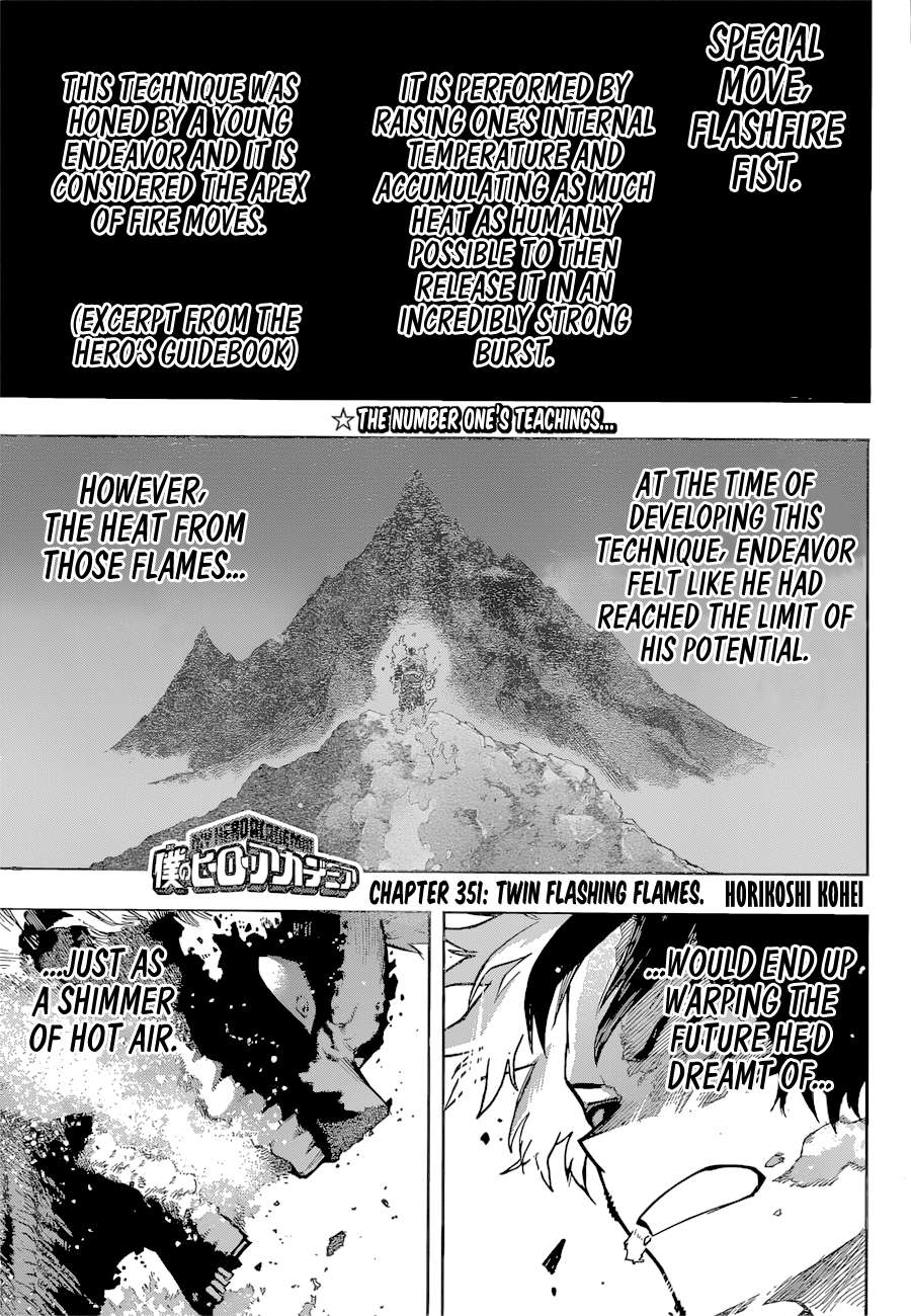 Boku No Hero Academia Chapter 351 page 1 - 