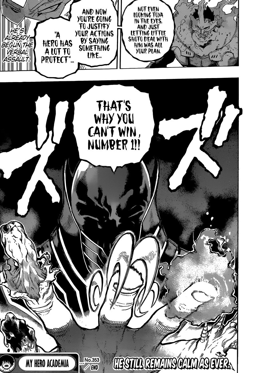 Boku No Hero Academia Chapter 353 page 17 - 