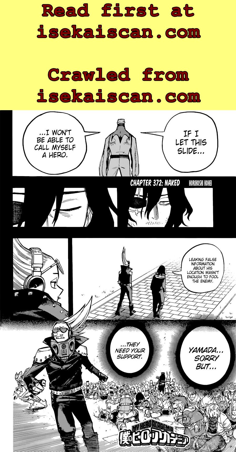 Boku No Hero Academia Chapter 372 page 3 - 
