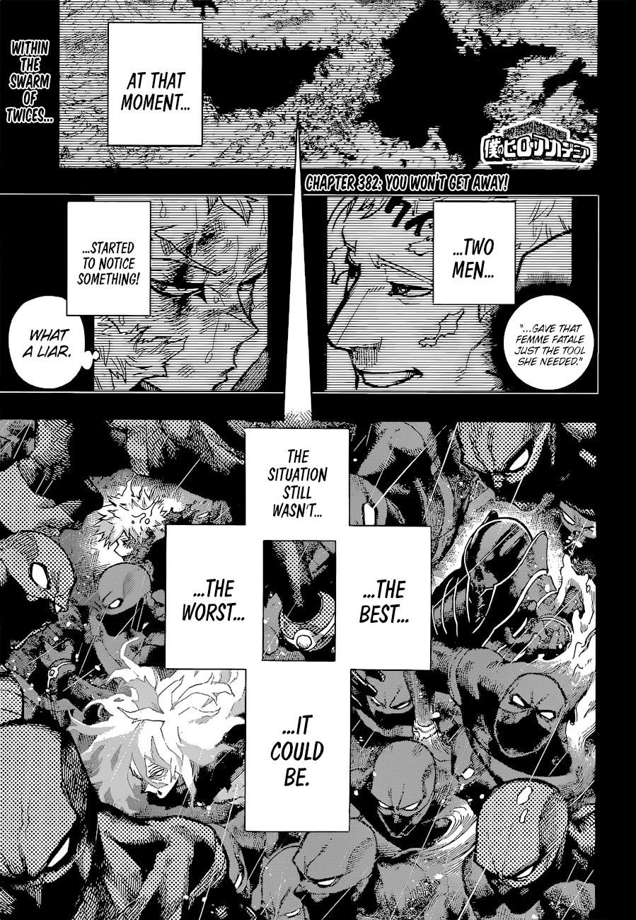 Boku No Hero Academia Chapter 382 page 1 - 