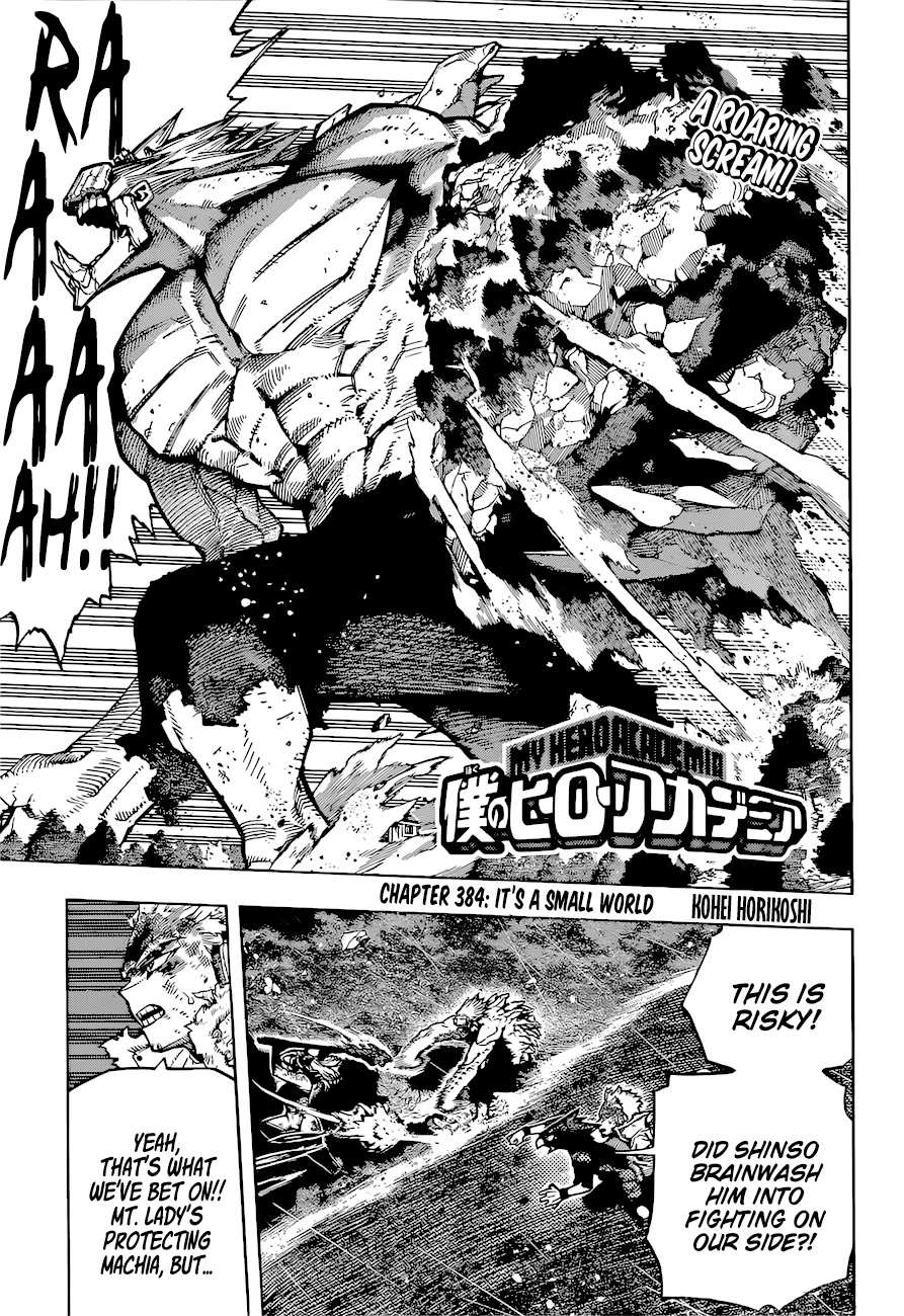 Boku No Hero Academia Chapter 384 page 1 - 