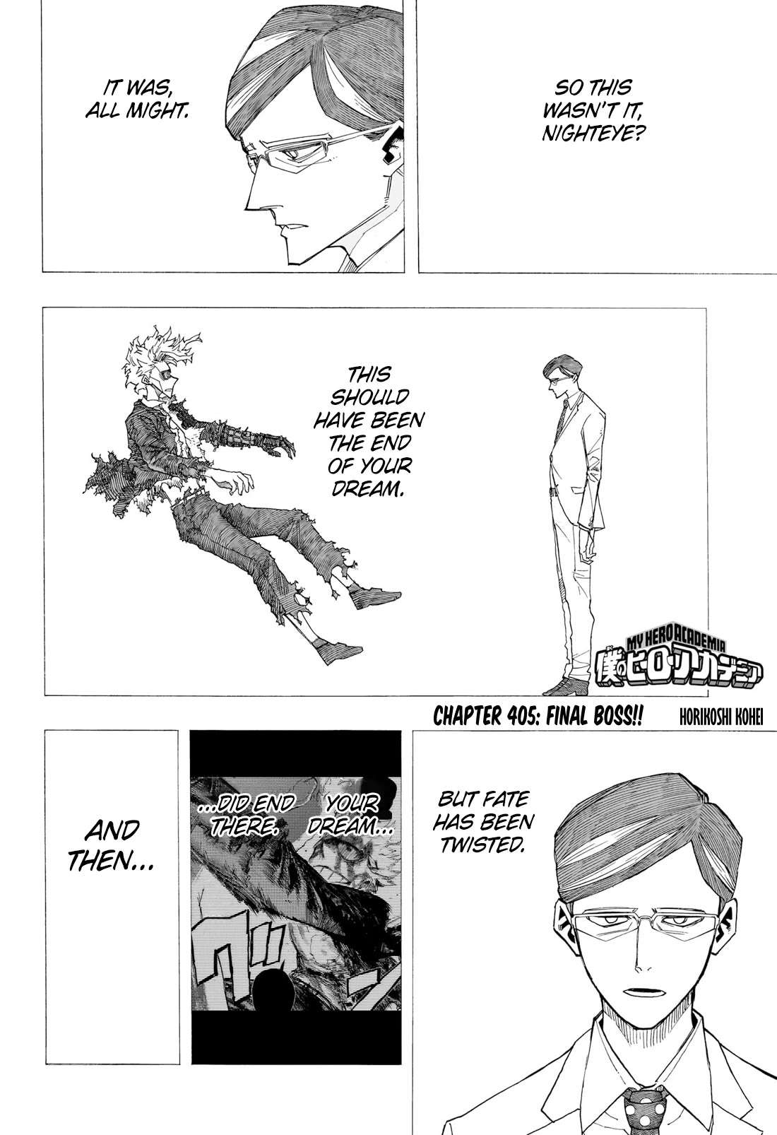 Boku No Hero Academia Chapter 405 page 3 - 