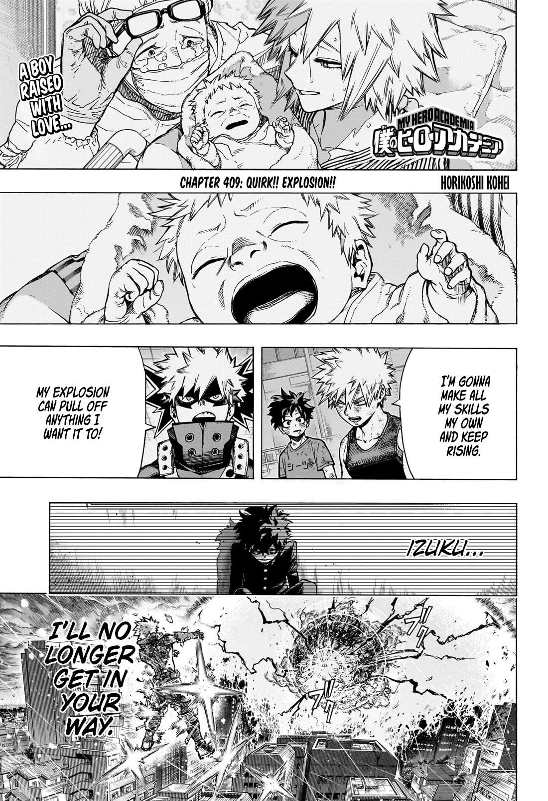 Boku No Hero Academia Chapter 409 page 1 - 