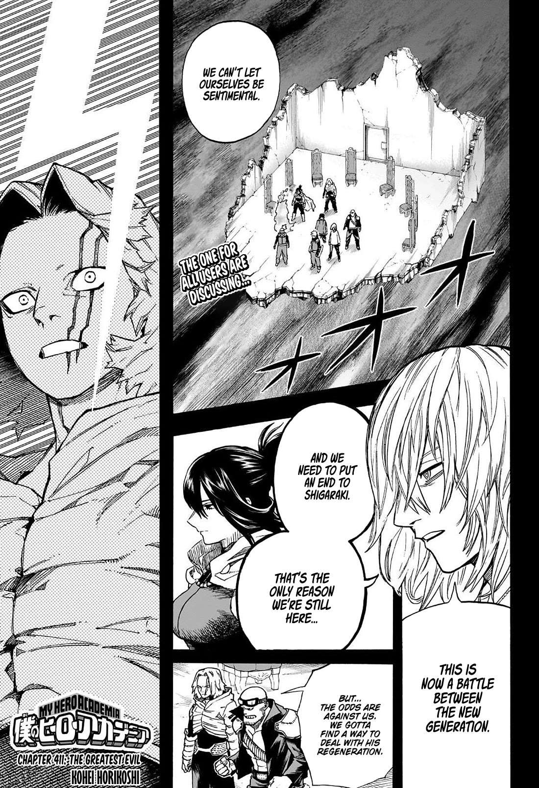 Boku No Hero Academia Chapter 411 page 1 - 
