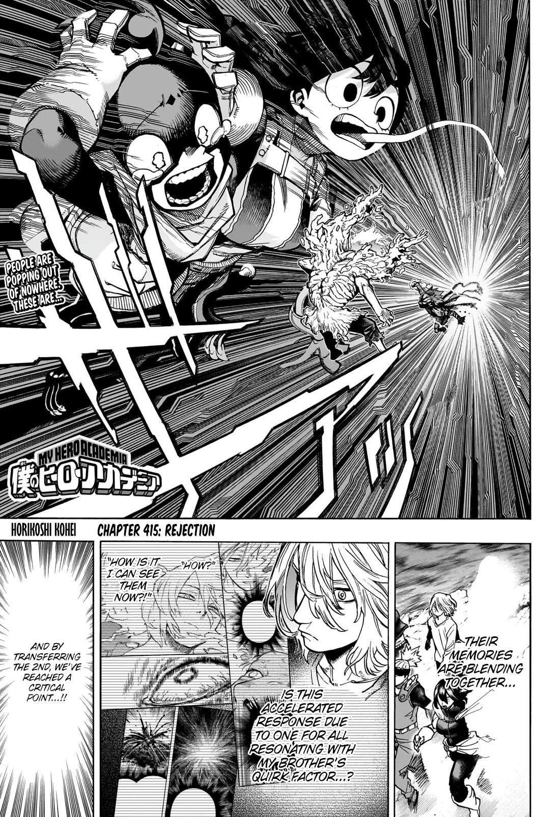 Boku No Hero Academia Chapter 415 page 1 - 