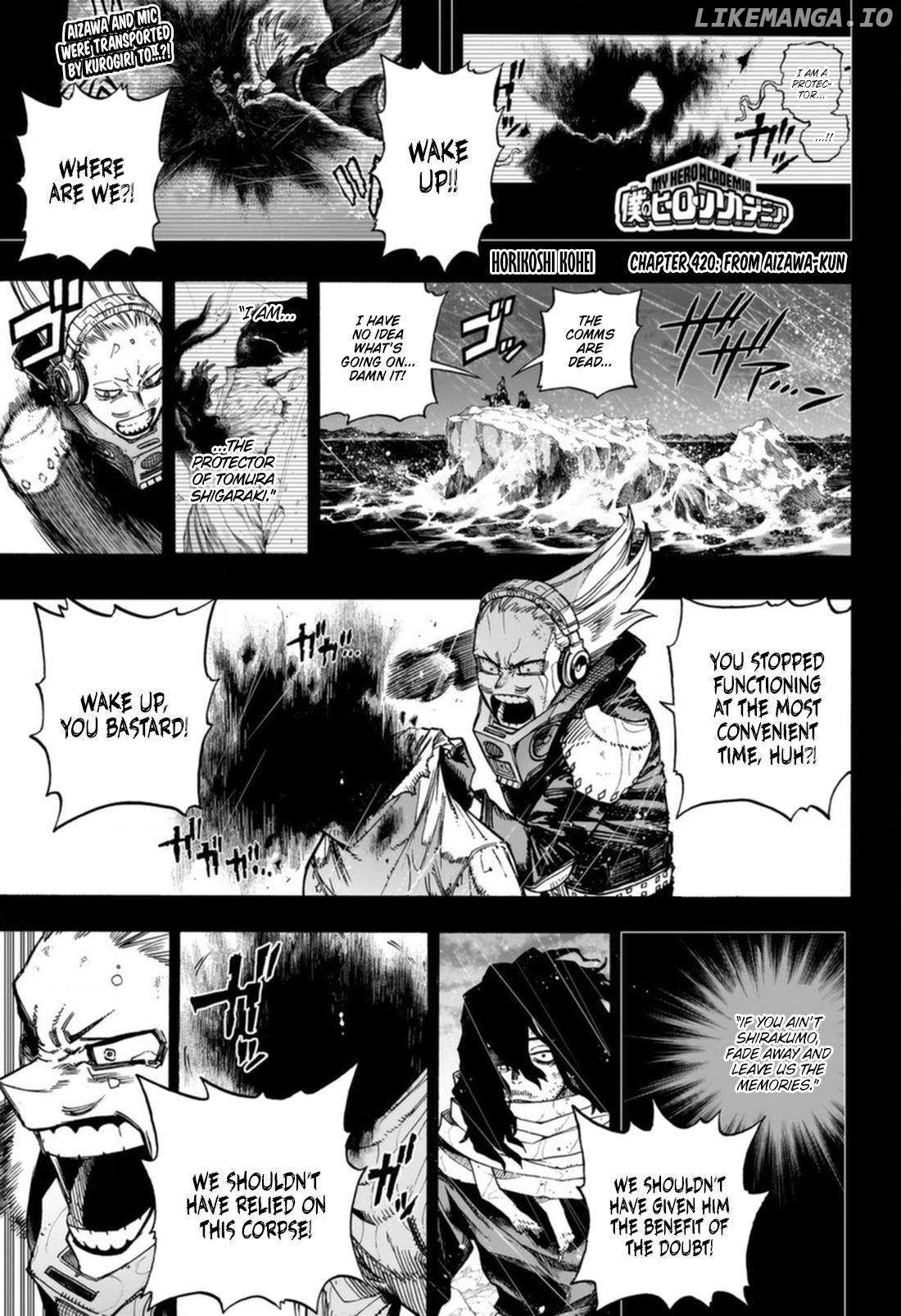 Boku No Hero Academia Chapter 420 page 1 - 