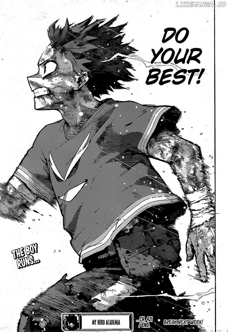 Boku No Hero Academia Chapter 421 page 14 - 