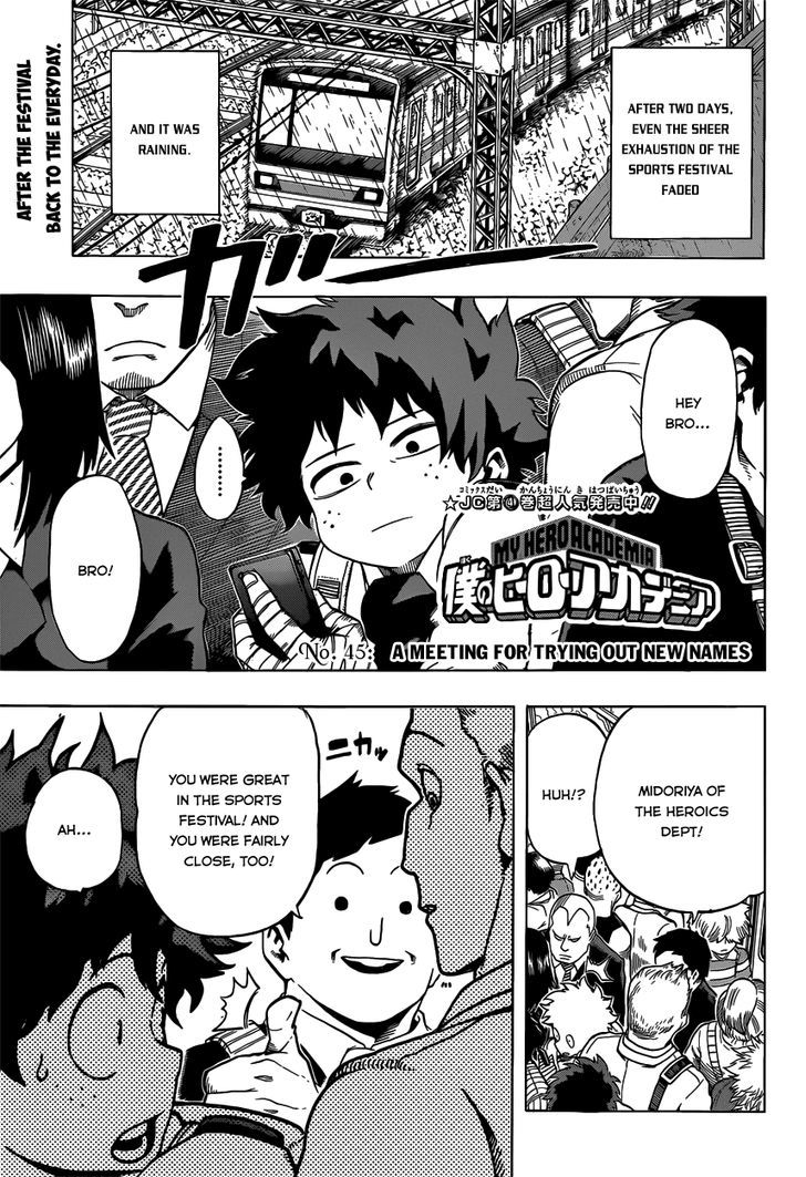 Boku No Hero Academia Chapter 45 page 2 - 