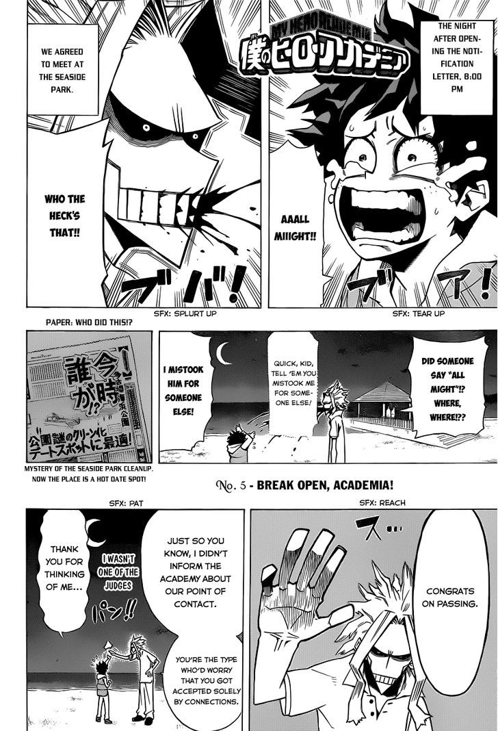Boku No Hero Academia Chapter 5 page 4 - 