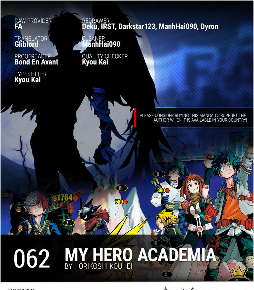 Boku No Hero Academia Chapter 62 page 1 - 