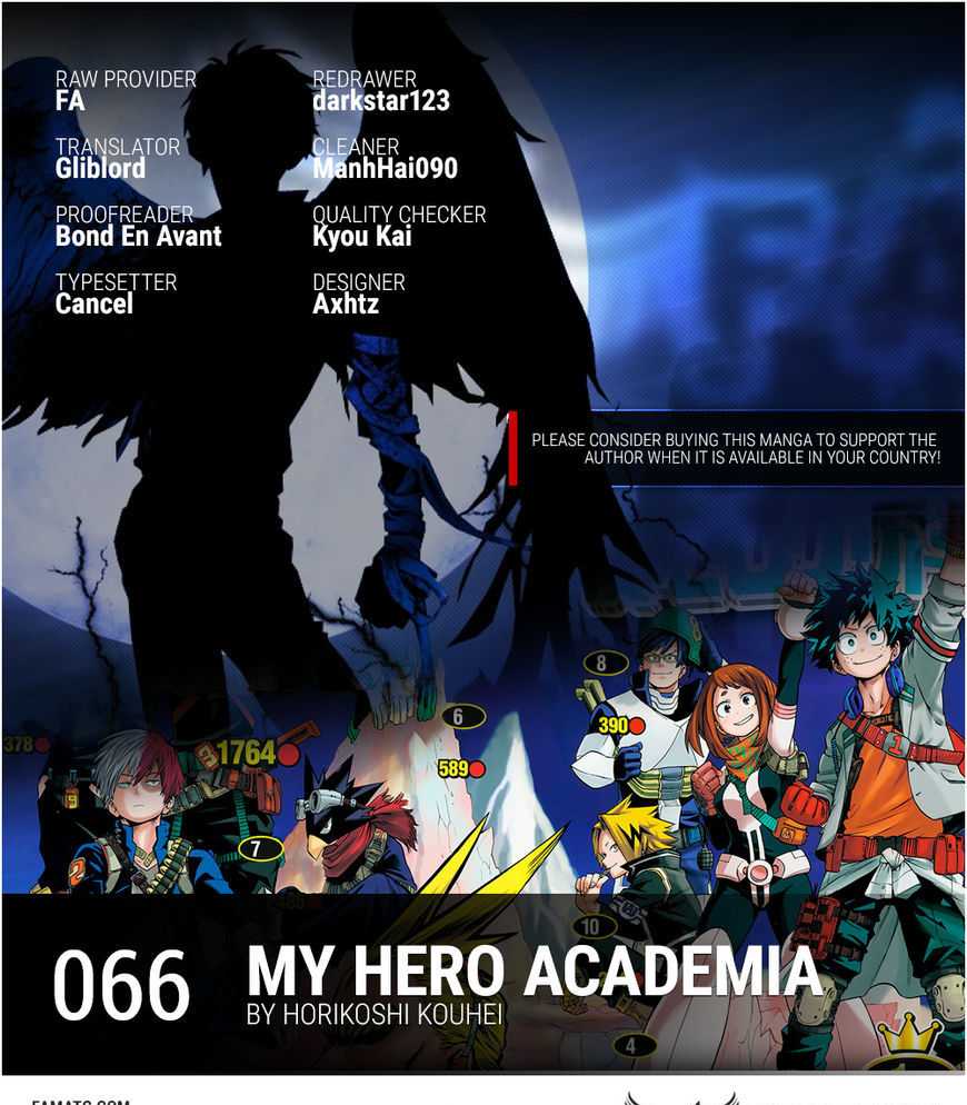 Boku No Hero Academia Chapter 66 page 1 - 