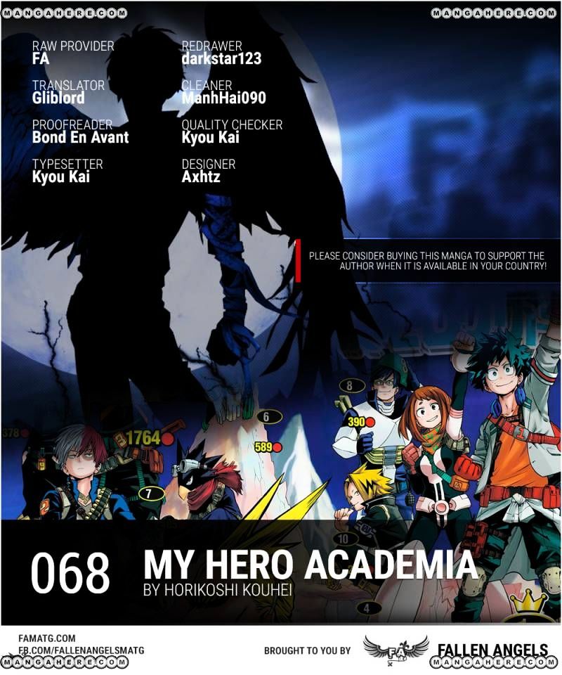 Boku No Hero Academia Chapter 68 page 1 - 