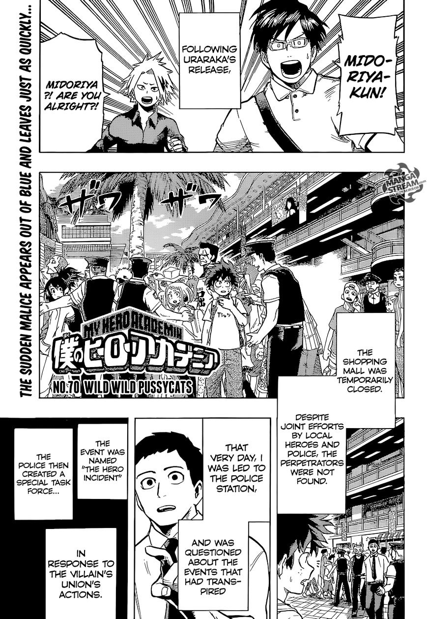 Boku No Hero Academia Chapter 70 page 1 - 