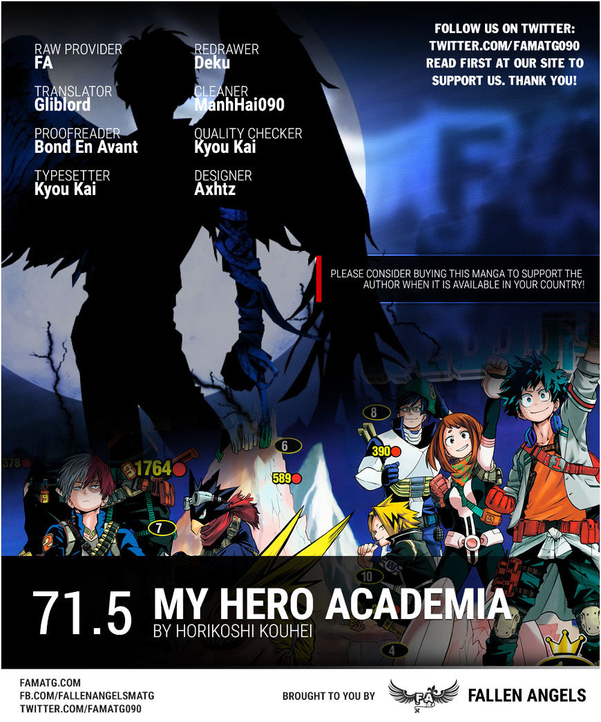 Boku No Hero Academia Chapter 71.5 page 1 - 