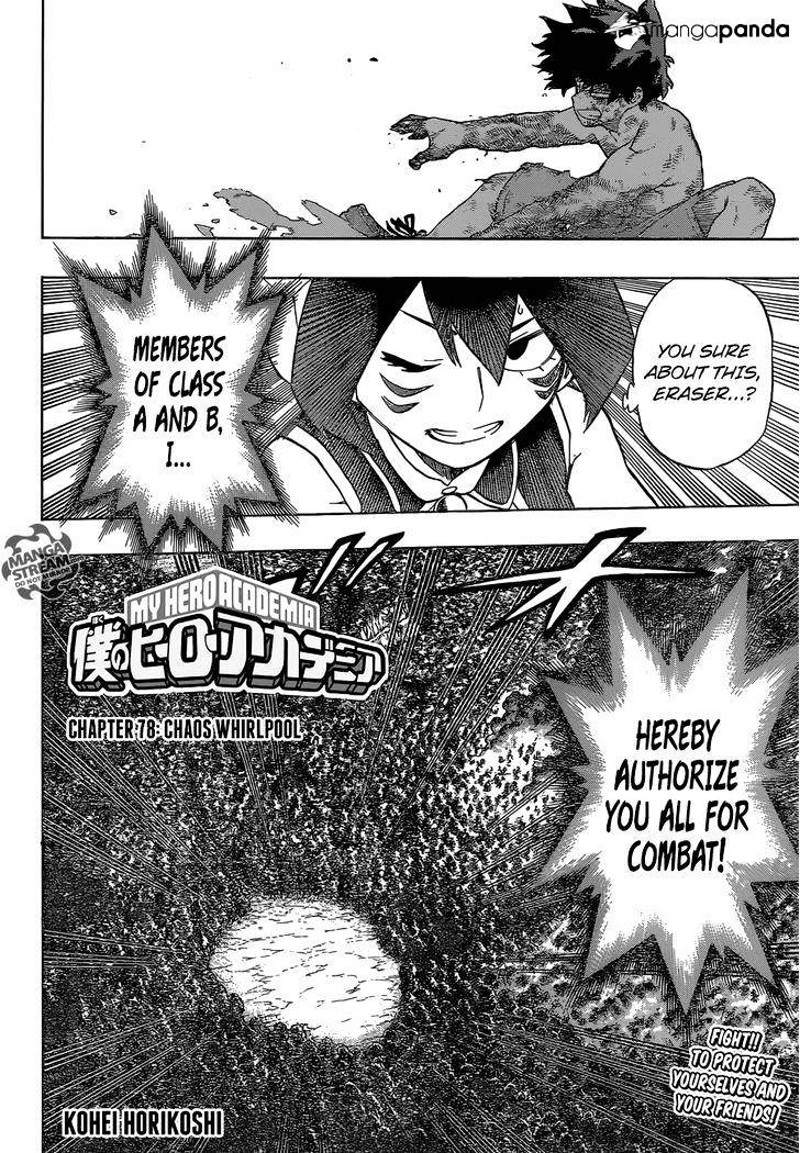 Boku No Hero Academia Chapter 78 page 3 - 