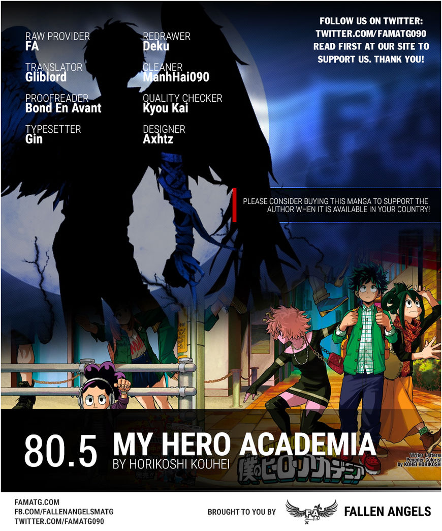 Boku No Hero Academia Chapter 80.5 page 1 - 