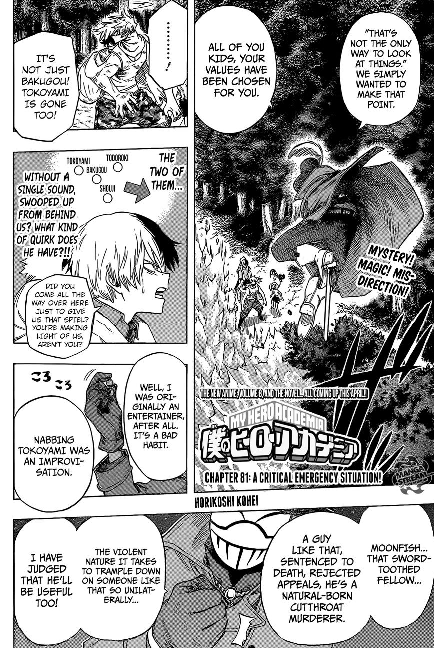 Boku No Hero Academia Chapter 81 page 3 - 