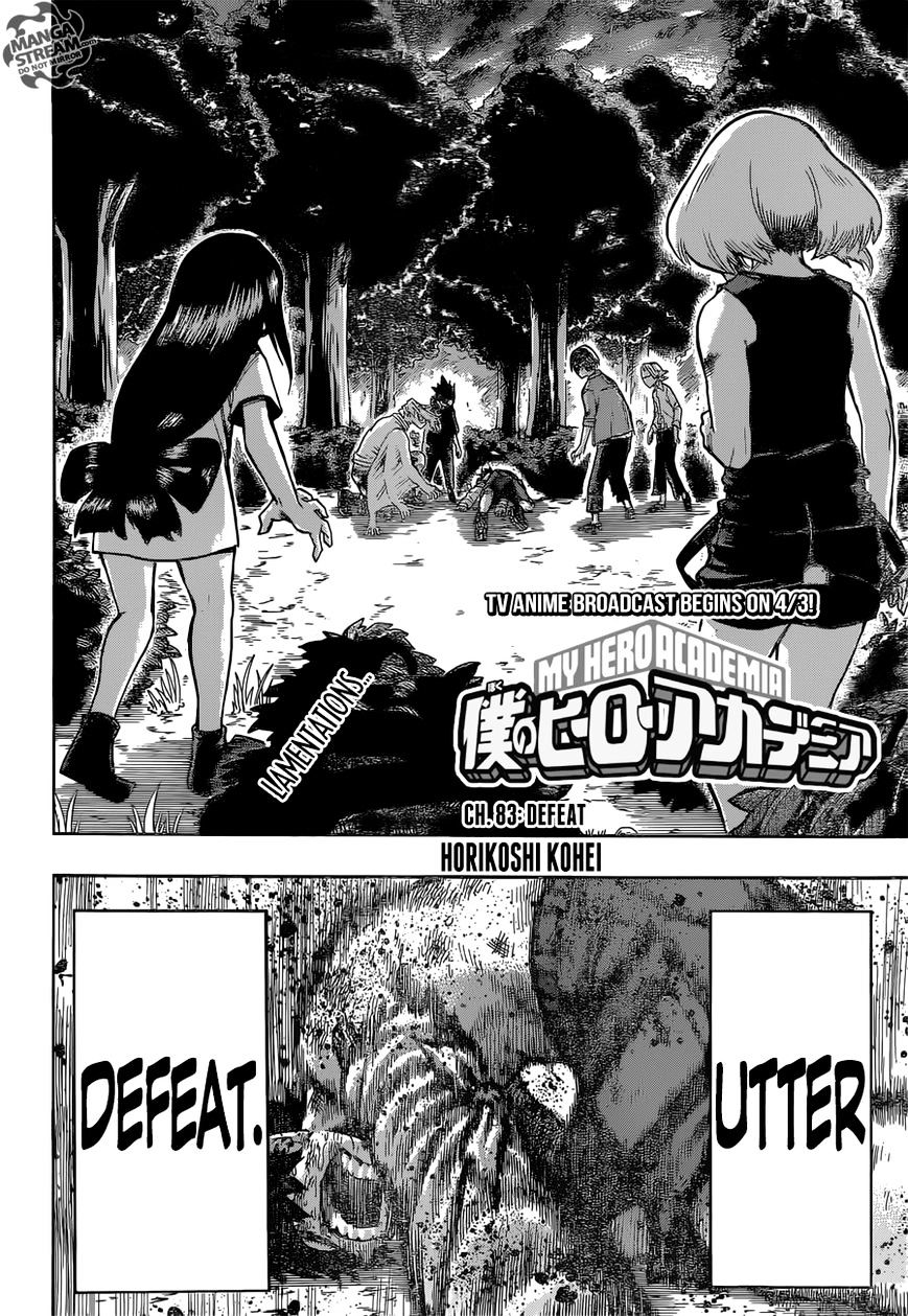 Boku No Hero Academia Chapter 83 page 3 - 