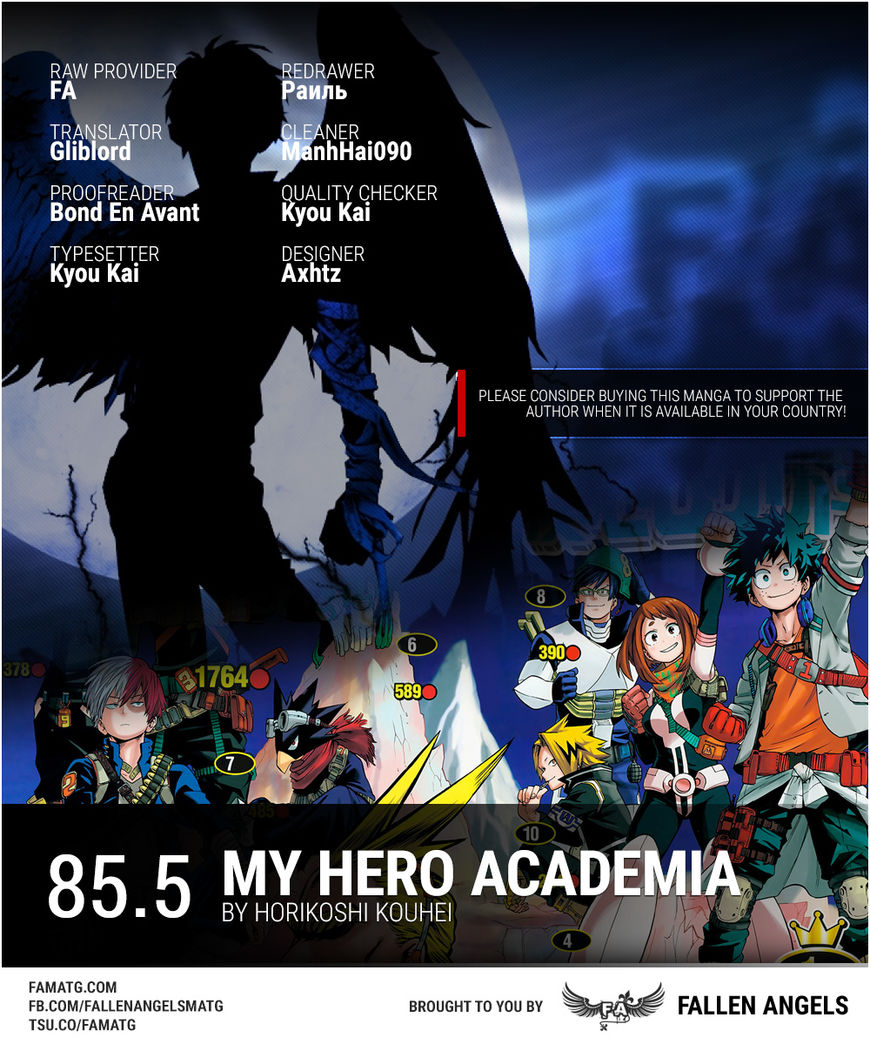 Boku No Hero Academia Chapter 85.5 page 1 - 
