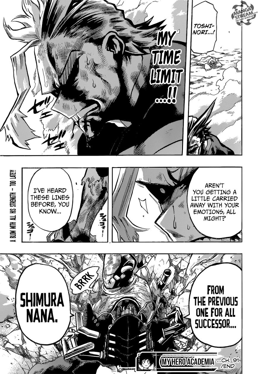Boku No Hero Academia Chapter 91 page 21 - 