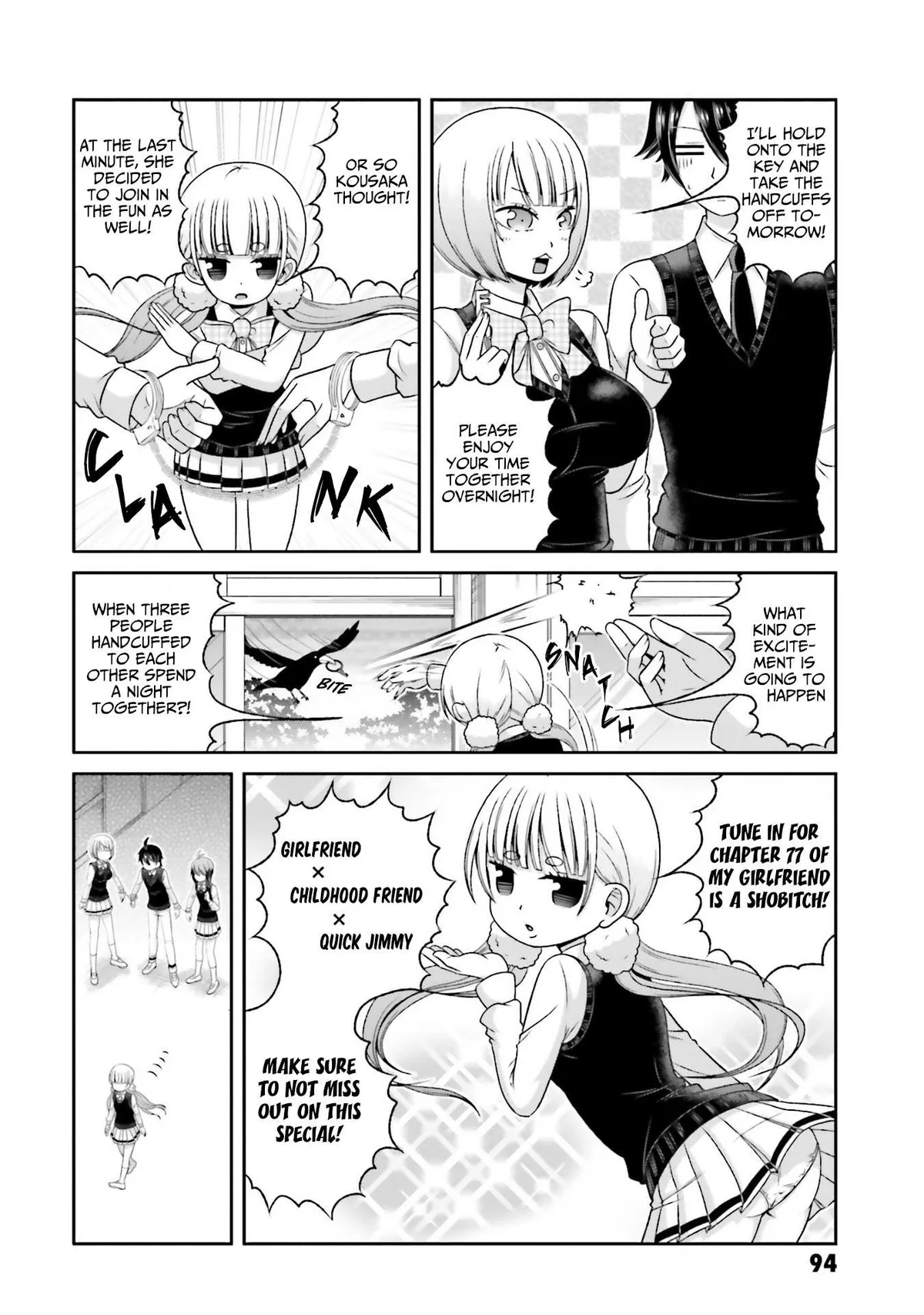 Boku no Kanojo ga Majime Sugiru Shojo Bitch na Ken Chapter 77 page 3 - 