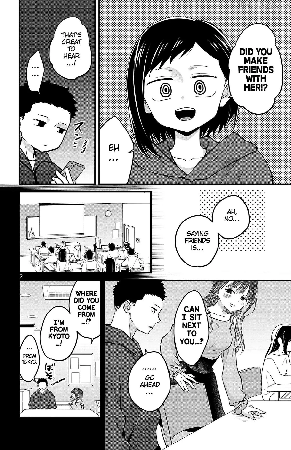 Boku no Kokoro no Yabai Yatsu: Love Comedy ga Hajimaranai Chapter 22 page 2 - 