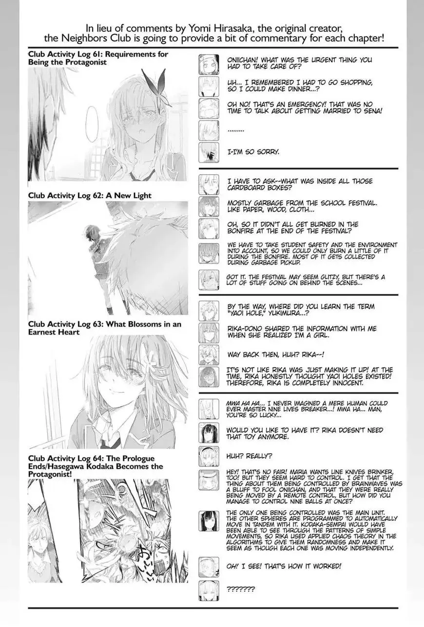 Boku wa Tomodachi ga Sukunai+ Chapter 64 page 65 - 