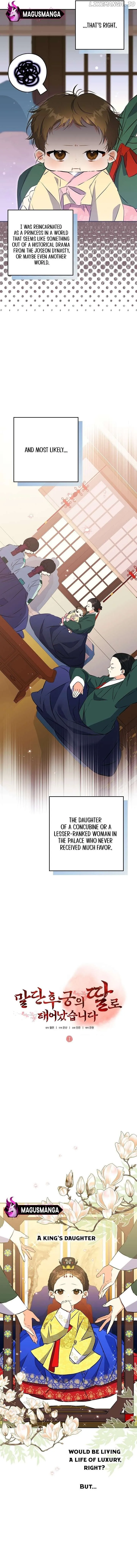 Born as the daughter of the lowly concubine Chapter 1 page 3 - 