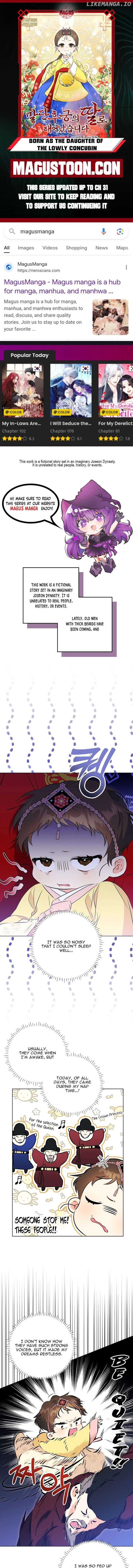 Born as the daughter of the lowly concubine Chapter 9 page 1 - 