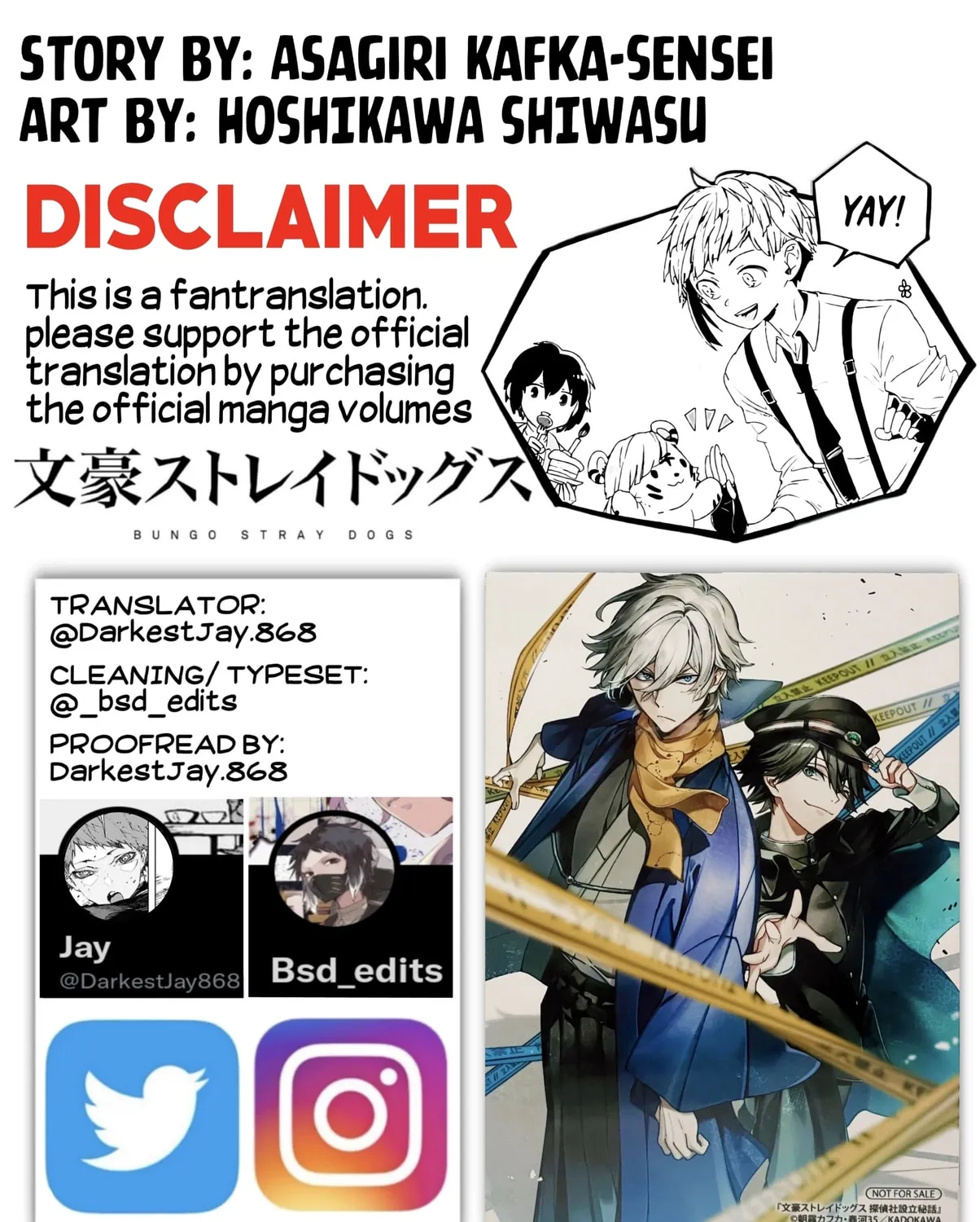 Bungo Stray Dogs: The Untold Origins of the Detective Agency Chapter 1 page 1 - 