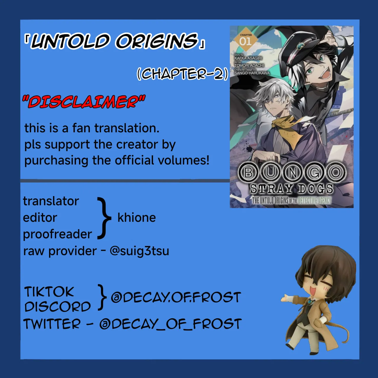 Bungo Stray Dogs: The Untold Origins of the Detective Agency Chapter 2 page 1 - 